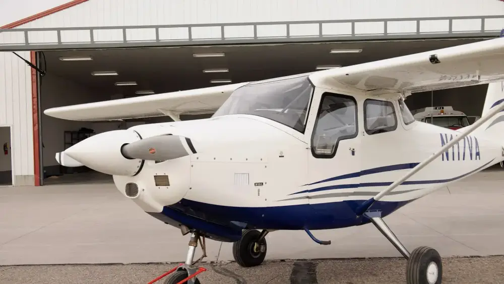 Bravo 6 aircraft on the ramp