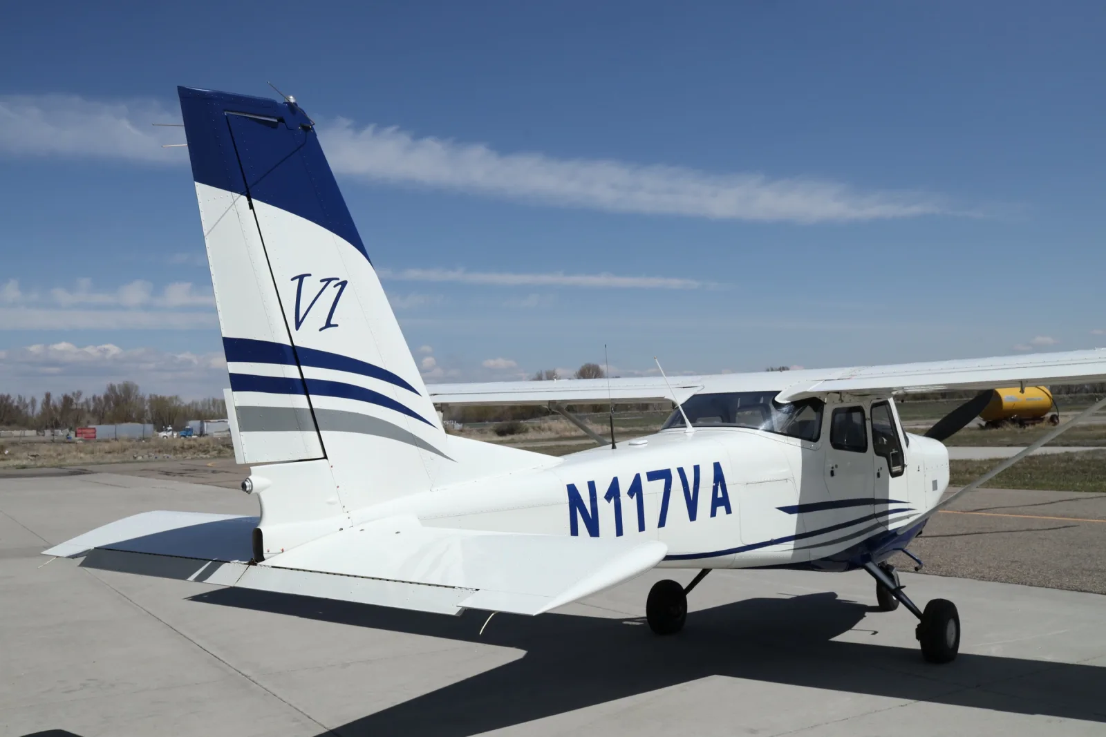 Cessna tail with the Bravo 6 logo