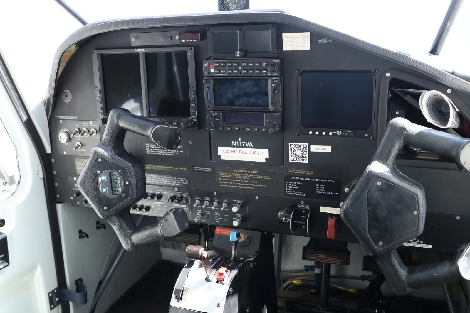Glass cockpit and avionics panel