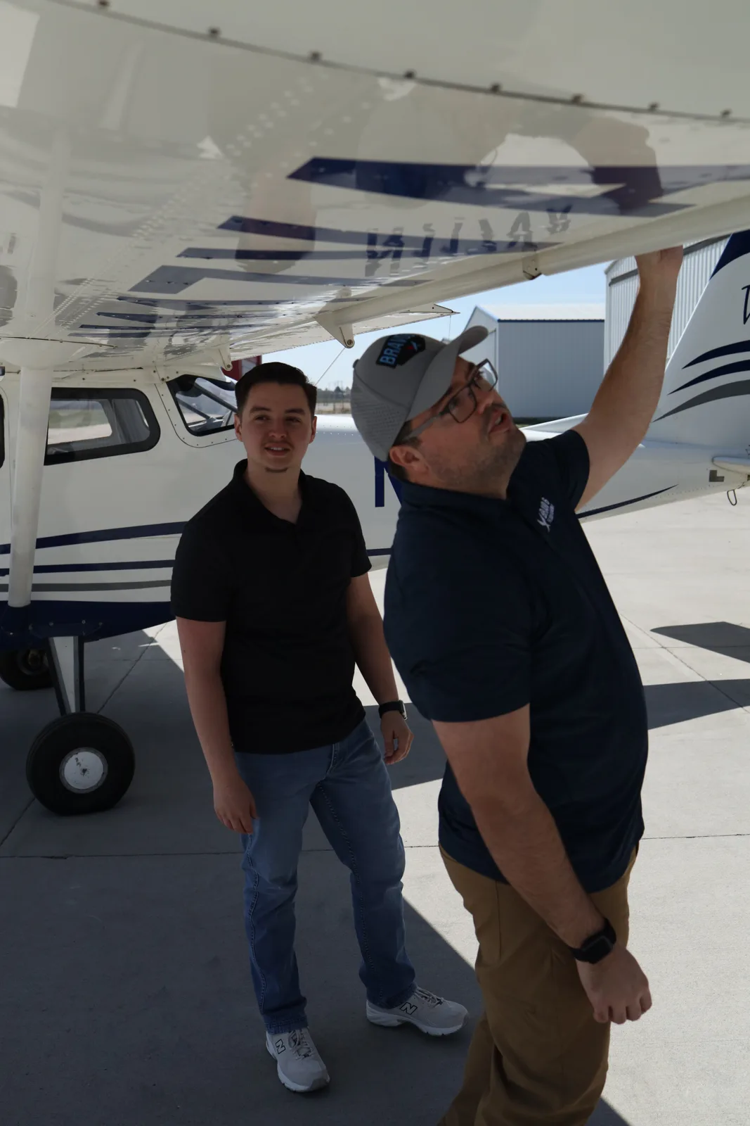 Student learning at the aircraft