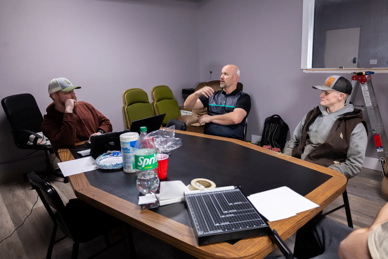 Group gathered for ground school