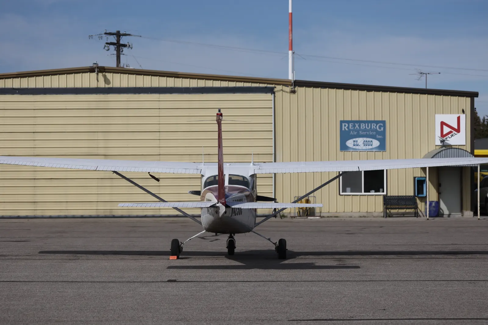Cessna 172 at the Rexburg hangar